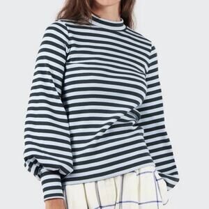 Mr. Larkin Paige Top in Forest Stripe